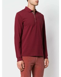 dunkelroter Polo Pullover von Etro