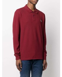 dunkelroter Polo Pullover von PS Paul Smith