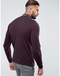 dunkelroter Polo Pullover von Fred Perry