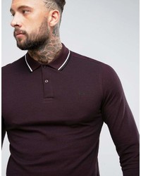 dunkelroter Polo Pullover von Fred Perry