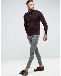 dunkelroter Polo Pullover von Fred Perry