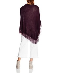 dunkelroter Poncho von Broadway Fashion