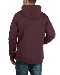 dunkelroter Pullover mit einem Kapuze von BLEND