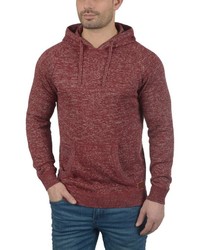 dunkelroter Pullover mit einem Kapuze von BLEND