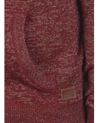 dunkelroter Pullover mit einem Kapuze von BLEND