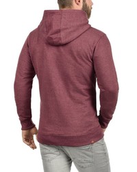 dunkelroter Pullover mit einem Kapuze von BLEND