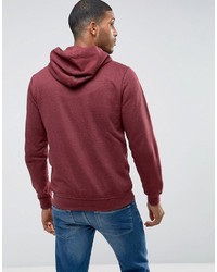 dunkelroter Pullover mit einem Kapuze von Blend of America