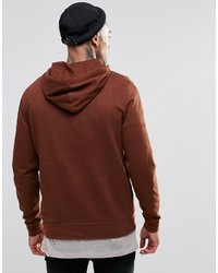 dunkelroter Pullover mit einem Kapuze von Asos