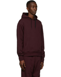 dunkelroter Pullover mit einem Kapuze von rag & bone