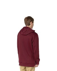 dunkelroter Pullover mit einem Kapuze von Burton