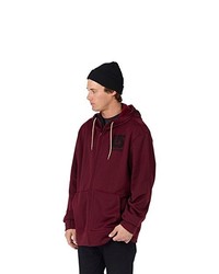 dunkelroter Pullover mit einem Kapuze von Burton