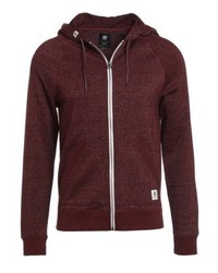 dunkelroter Pullover mit einem Kapuze von Element