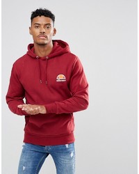 dunkelroter Pullover mit einem Kapuze von Ellesse