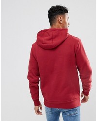 dunkelroter Pullover mit einem Kapuze von Ellesse