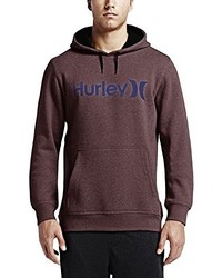 dunkelroter Pullover mit einem Kapuze von Hurley
