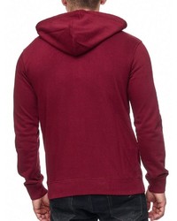 dunkelroter Pullover mit einem Kapuze von INDICODE