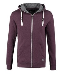 dunkelroter Pullover mit einem Kapuze von Minimum