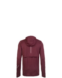 dunkelroter Pullover mit einem Kapuze von Nike