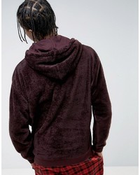 dunkelroter Pullover mit einem Kapuze von Asos