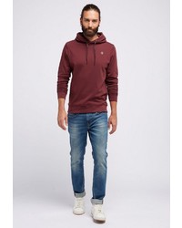 dunkelroter Pullover mit einem Kapuze von Petrol Industries