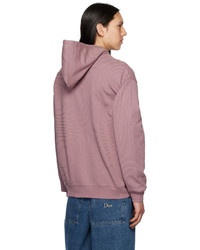 dunkelroter Pullover mit einem Kapuze von Dime