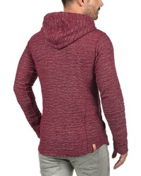 dunkelroter Pullover mit einem Kapuze von Redefined Rebel