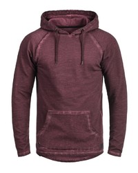 dunkelroter Pullover mit einem Kapuze von Redefined Rebel