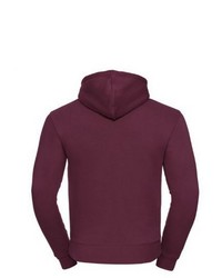 dunkelroter Pullover mit einem Kapuze von Russell