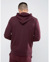 dunkelroter Pullover mit einem Kapuze von New Look