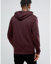 dunkelroter Pullover mit einem Kapuze von Asos