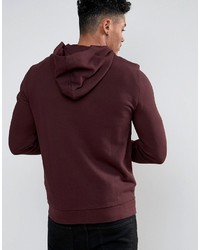 dunkelroter Pullover mit einem Kapuze von Asos