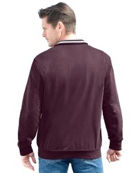 dunkelroter Pullover mit einem Reißverschluss am Kragen von CATAMARAN