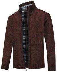 dunkelroter Pullover mit einem Reißverschluß von Allthemen