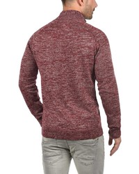 dunkelroter Pullover mit einem Reißverschluß von BLEND