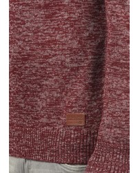 dunkelroter Pullover mit einem Reißverschluß von BLEND