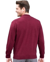 dunkelroter Pullover mit einem Reißverschluß von CATAMARAN