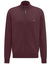 dunkelroter Pullover mit einem Reißverschluß von Fynch Hatton