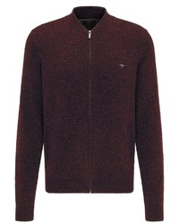 dunkelroter Pullover mit einem Reißverschluß von Fynch Hatton