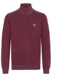 dunkelroter Pullover mit einem Reißverschluß von INDICODE