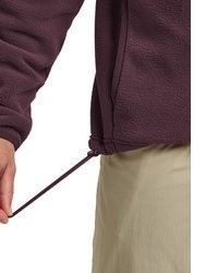 dunkelroter Pullover mit einem Reißverschluß von Jack Wolfskin