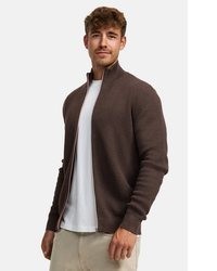 dunkelroter Pullover mit einem Reißverschluß von Kronstadt