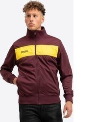 dunkelroter Pullover mit einem Reißverschluß von Lonsdale