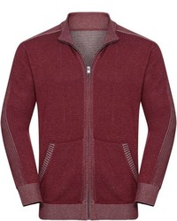 dunkelroter Pullover mit einem Reißverschluß von MARCO DONATI