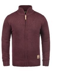 dunkelroter Pullover mit einem Reißverschluß von Solid