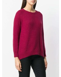 dunkelroter Pullover mit einem Rundhalsausschnitt von Max Mara