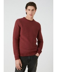 dunkelroter Pullover mit einem Rundhalsausschnitt von Armedangels