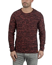 dunkelroter Pullover mit einem Rundhalsausschnitt von BLEND