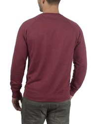 dunkelroter Pullover mit einem Rundhalsausschnitt von BLEND