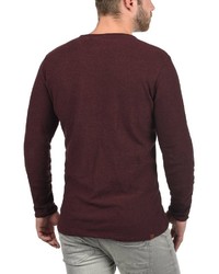 dunkelroter Pullover mit einem Rundhalsausschnitt von BLEND