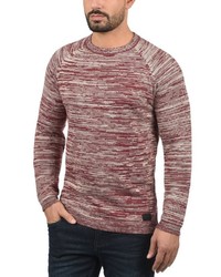 dunkelroter Pullover mit einem Rundhalsausschnitt von BLEND